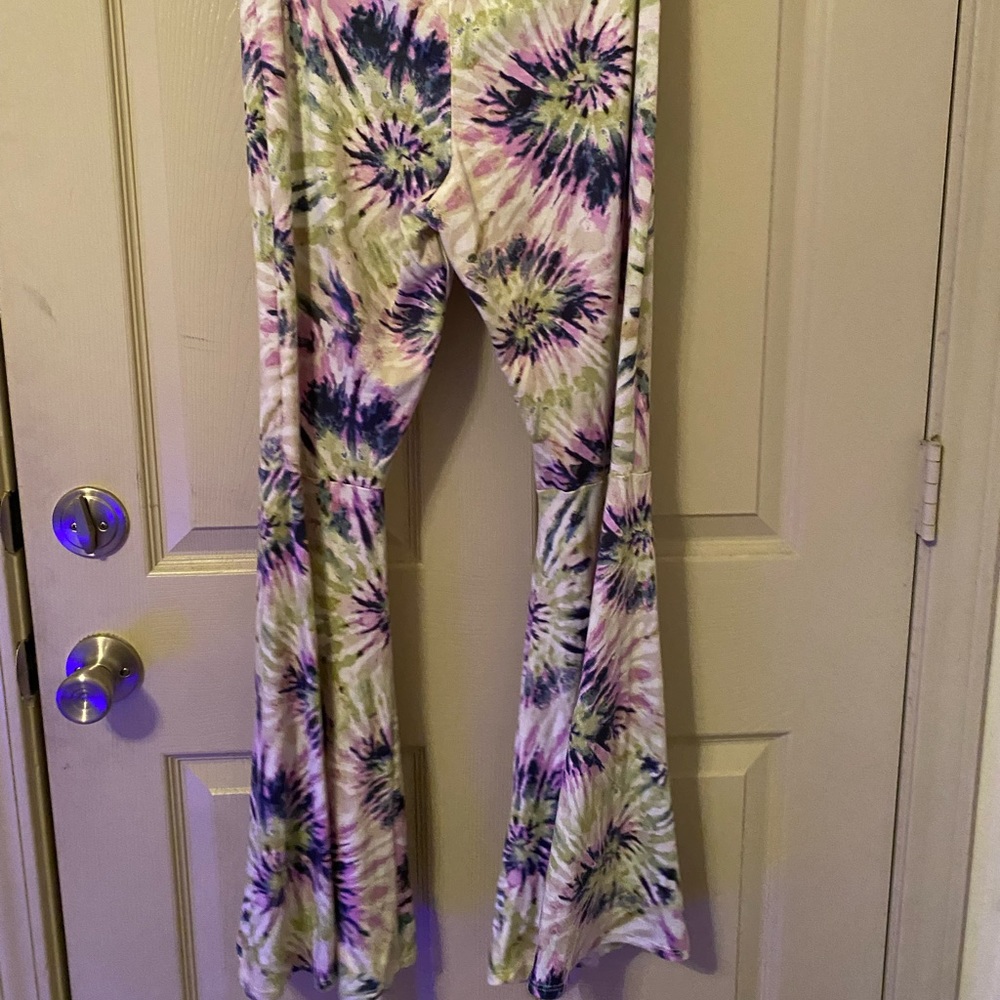 Flared bottom pants